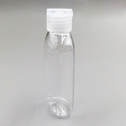 Προσαρμοσμένο Sanitizer χεριών της PET πλαστικό ωοειδές επίπεδο μπουκάλι συμπιέσεων με το κτύπημα τοπ ΚΑΠ 60ml